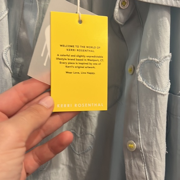 Kerri Rosenthal | 🩵Mia Shirt Heart Appliqué 🩵NWT - Picture 12 of 12